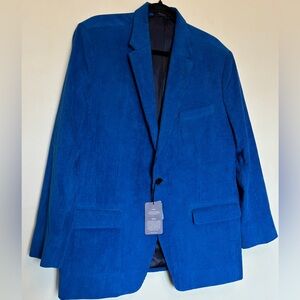 NWT Studio Suits Corduroy Blazer Sz 46S 100% Cotton Sport Coat Preppy Academia